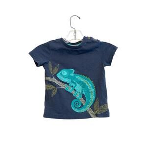 Jarvis Archer Chameleon T-shirt Toddler Size 3T Gray Animal Lizard Embroidered‎